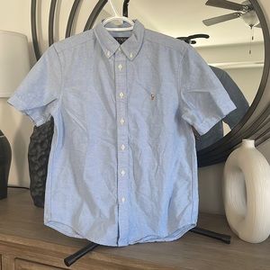 Ralph Lauren Big Boys Cotton Oxford Short-Sleeve Shirt size 14-16